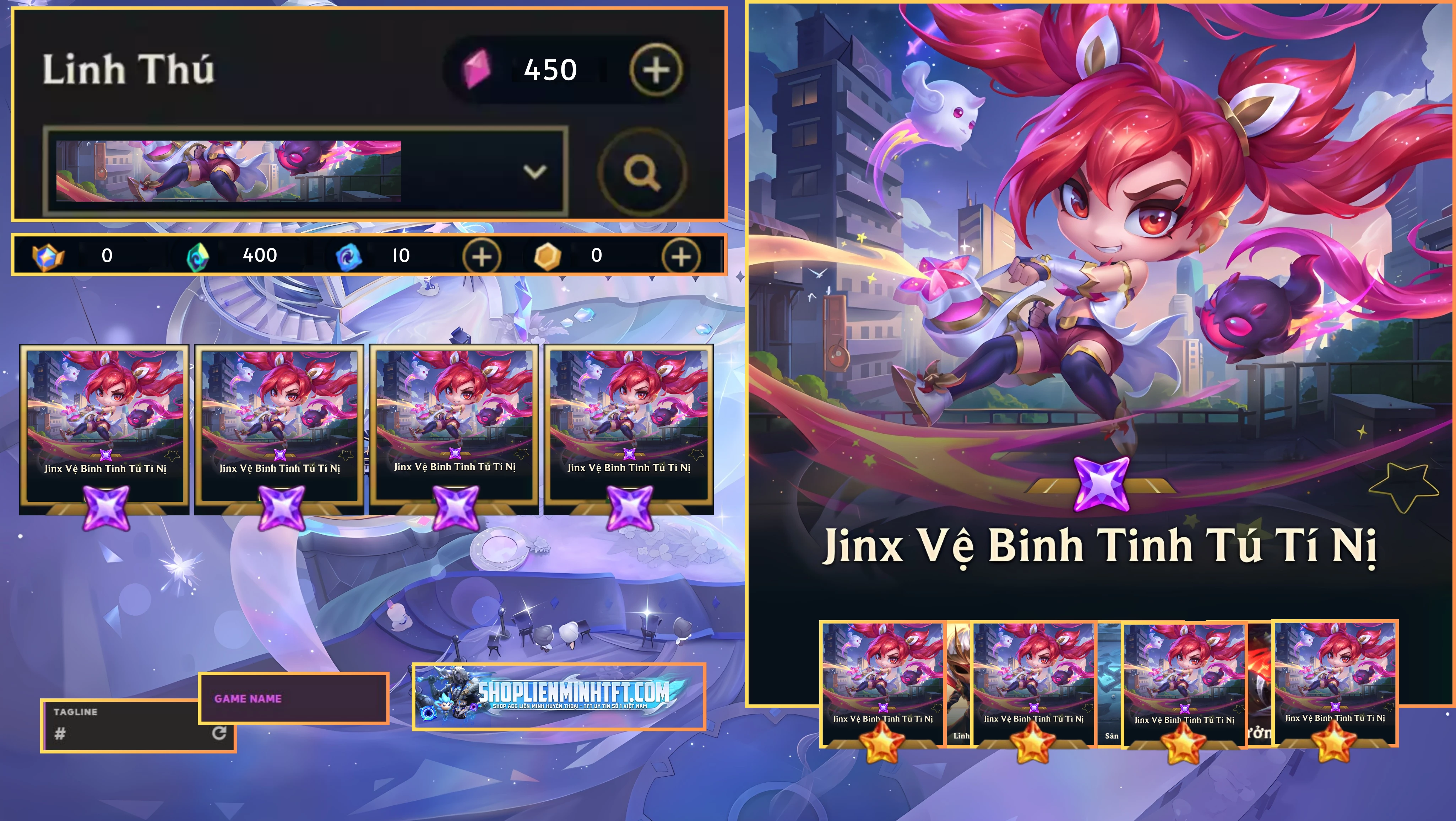 JINX VỆ BINH TINH TÚ CLONE